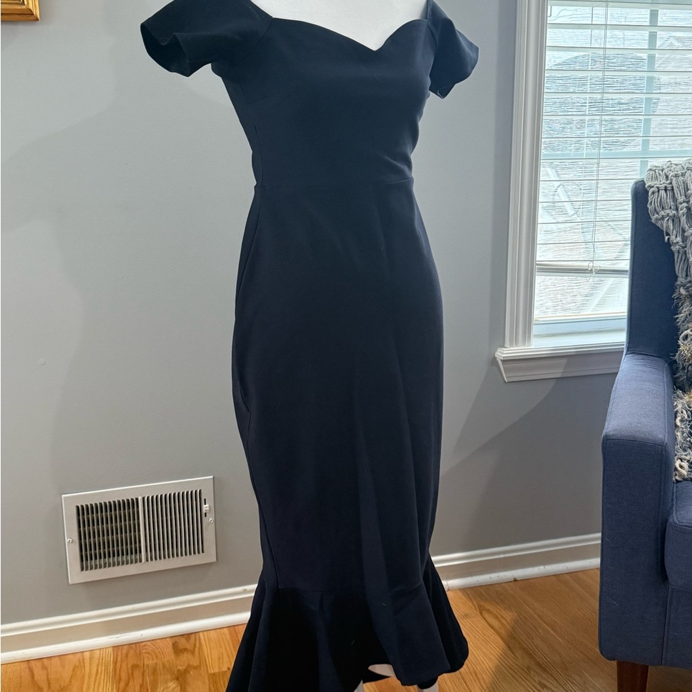 Elegant Black Off-Shoulder Dress
